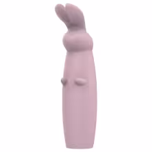Nude Hazel - vibrátor na klitoris s králikom - fialový - nabíjateľný