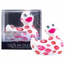 My Duckie Romance 2.0 - vodotesný klitoriálny vibrátor (bielo-ružový)