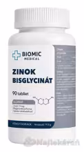BIOMIC Zinok bisglycinát 15 mg 90 tabliet