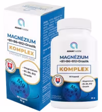 ADAMpharm Magnézium+B1+B6+B12+Draslík Komplex 60 kapsúl