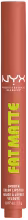 NYX PROFESSIONAL MAKEUP Fat Matte Smooth Color Lipstick 01 Cozy Whipped, 2 g