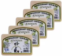 KNOSSOS Grécke olivové mydlo s oslím mliekom 100 g, 5 ks