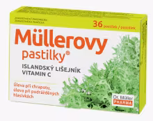 Dr. Müller Müllerove pastilky s Islandským lišajníkom a vitamínom C 36 ks