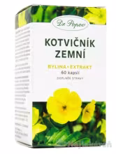 Dr. Popov Kotvičník zemní bylina + extrakt 60 kapsúl