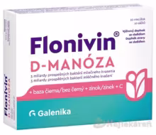 Flonivin D-MANÓZA vrecúška + baza čierna + zinok + vitamín C 10 ks