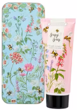 HEATHCOTE & IVORY Krém na ruky v plechovej dóze Busy Bees – Pomarančový kvet & Med