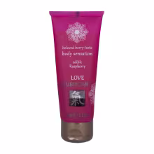 Lubrikačný gél HOT Shiatsu Love Raspberry jedlý 75 ml