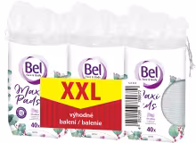 BEL Cosmetic tampóny oválne XXL pack 3× 40 ks