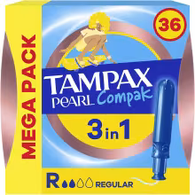 TAMPAX Compak Pear Regular s aplikátorom 36 ks