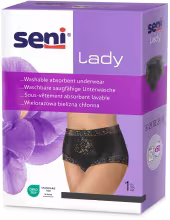 SENI Lady absorpčná spodná bielizeň čierna veľ. S