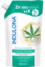Indulona Tekuté mydlo náhradná náplň Konopné semienko 500 ml