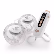KINDERKRAFT Odsávačka mlieka Double Hands-free Gentle Flow Gold