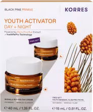 KORRES Black Pine Primus Wrinkle Defying Day Cream + Youth Renewal Sleeping Facial 55 ml