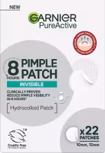 GARNIER Pure Active Hydrokoloidné neviditeľné náplasti na nedokonalosti s BHA, 22 ks