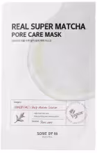 SOME BY MI Real Super Match Pore Care Mask – Čistiaca plátenková maska s Matchou 20 g