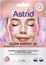 ASTRID Glow Expert Hydrogélové vankúšiky pod oči s niacínamidom a kyselinou tranexamovou 1 ks