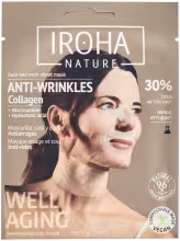 IROHA NATURE Kolagénová maska na krk a tvár proti vráskam
