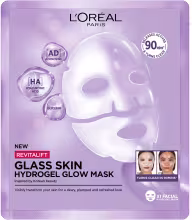 L'ORÉAL PARIS Revitalift Filler Glass Skin hydrogélová rozjasňujúca maska, 25 g
