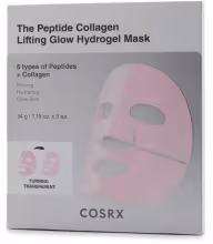 COSRX The Peptide Collagen Glow Hydrogel Mask 3× 34 g