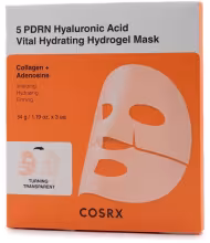 COSRX 5 PDRN Hyaluronic Acid Vital Hydrating Hydrogel Mask 3× 34 g