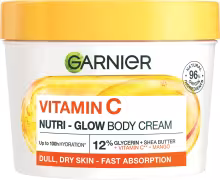 GARNIER Body Food Glow Cream na rozjasnenie pokožky Mango + Vitamín C, 380 ml