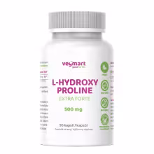 Vegmart L-hydroxyprolín Extra Forte 500 mg, 90 kapsúl