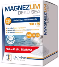 Da Vinci Academia Magnezum Dead Sea tablety s vysokým obsahom horčíka 140 tabliet