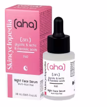 SKINCYCLOPEDIA AHA EXFOLIATING NIGHT FACE SERUM WITH 20% LACTIS, GLYCOLIC AND MANDELIC ACIDS Exfoliačné nočné sérum