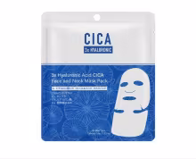 MITOMO FACE NECK MASK WITH HYALURON ACID AND MED PLANT CICA Hydratačná maska na tvár