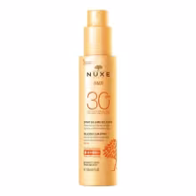 Nuxe SUN Jemný opaľovací sprej na tvár a telo s vysokou ochranou SPF 30