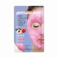 PUREDERM DEEP PURIFYING BLACK O2 BUBBLE MASK PEACH Pleťová maska