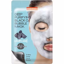 PUREDERM DEEP PURIFYING BLACK O2 BUBBLE MASK CHARCOAL Pleťová maska