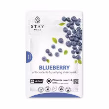 STAY WELL VEGAN SHEET MASK BLUEBERRY Pleťová maska