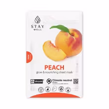 STAY WELL VEGAN SHEET MASK PEACH Pleťová maska