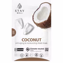 STAY WELL VEGAN SHEET MASK COCONUT Pleťová maska