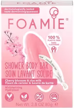 FOAMIE Shower Body Bar Cherry Kiss With Cherry Blossom and Rice Milk 80 g