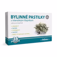 MedPharma Bylinné pastilky bez cukru s islandským lišajníkom 36 pastiliek