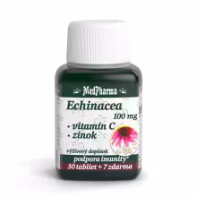 MedPharma Echinacea Vitamín C zinok 100 mg 37 tabliet