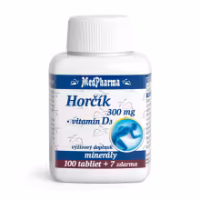 MedPharma Hořčík 300 mg + vitamín D3 107 tabliet