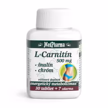 MedPharma L-Carnitin 500 mg+Inulín+Chróm 37 tabliet