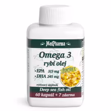 MedPharma Omega 3 rybí olej Forte 67 kapsúl
