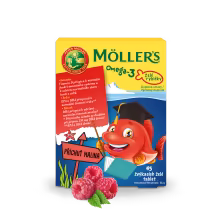 Möller’s - Omega 3 Želé rybičky, 45 želé tablet