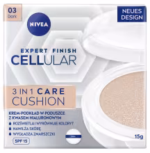 Nivea Hyaluron Cellular Filler 3v1 pečující tónovací krém make-up v houbičce 03 Tmavý 15 g
