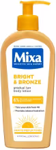 MIXA Bright & Bronze telové mlieko s postupným opaľovaním, 250 ml