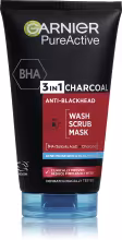 GARNIER PureActive 3 v 1 Charcoal Anti-Blackhead 150 ml