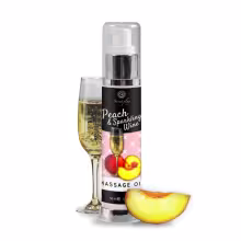Olej masážny SECRET PLAY PEACH & SPARKLING WINE 50 ml