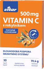 Revital Premium Vitamin C 500 mg s rakytníkom 30 kapsúl