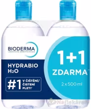 BIODERMA Hydrabio H2O micelárna voda Festival 2x500ml