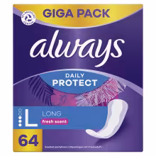 Always Slipové vložky Daily Protect Long Fresh Scent 64 ks