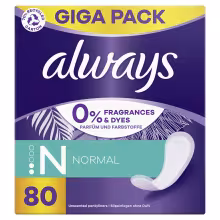Always Slipové vložky Normal Fresh&Protect 80 ks